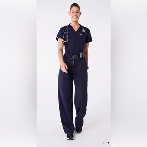 Figs Shelby scrub pants- high waist, wide leg